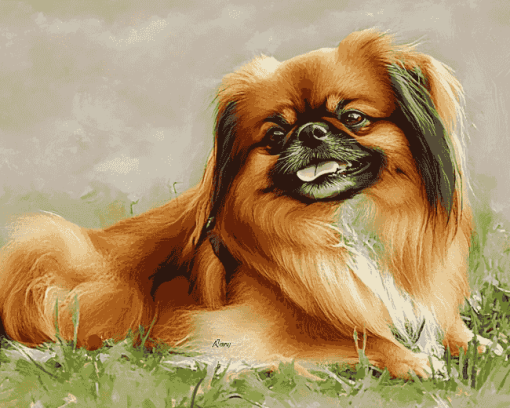 Pekingese Puppy Diamond Painting