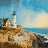 Pemaquid Point Lighthouse Diamond Painting