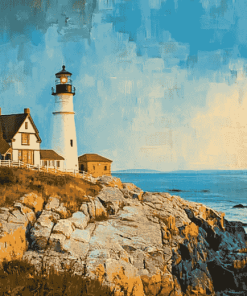 Pemaquid Point Lighthouse Diamond Painting