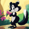 Pepe Le Pew Cartoon Diamond Painting