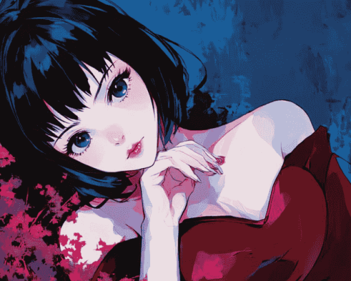 Perfect Blue Anime Diamond Painting