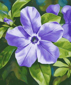 Periwinkle Purple Blossoms Diamond Painting