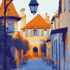 Peynet Valence France Buildings Diamond Painting