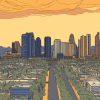 Phoenix City Skyline Diamond Painting