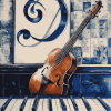 Piano and Guitar Harmony Diamond Painting