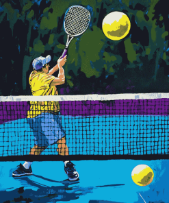 Pickleball Sports Theme Diamond Painting