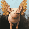 Piggies with Wings Diamond Painting