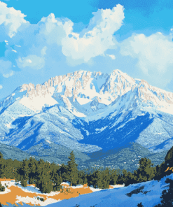 Pikes Peak Colorado Landscapes Diamond Painting