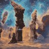 Pillars Of Creation Galaxy Diamond Painting