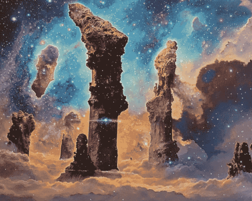 Pillars Of Creation Galaxy Diamond Painting