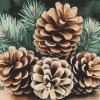 Pine Cone Tree Diamond Painting