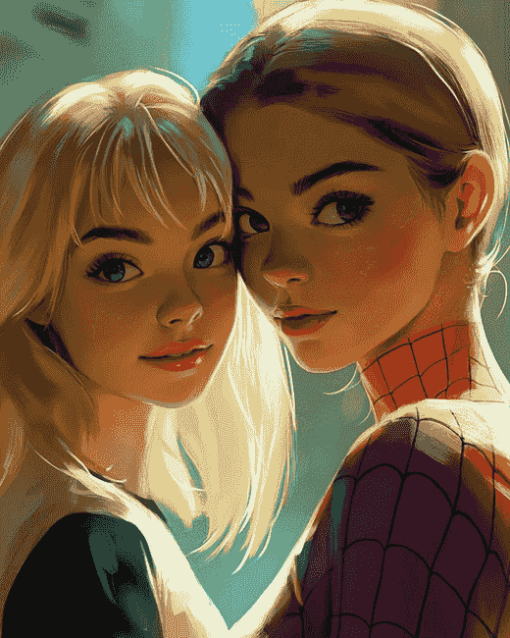 Pink Gwen Stacy Diamond Painting