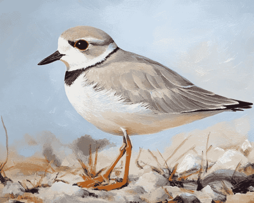 Piping Plover Birds Diamond Painting