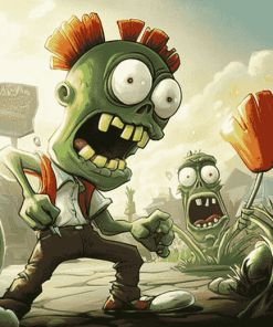 Plants Vs Zombies Fantasy Diamond Painting