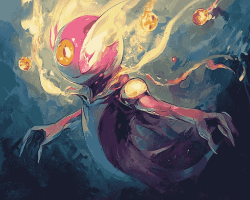 Pokemon Lanturn Art Diamond Painting