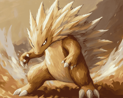 Pokemon Sandslash Anime Diamond Painting