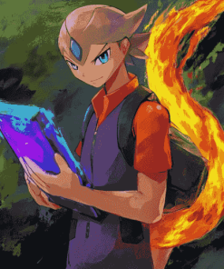 Pokemon Violet Anime Diamond Painting