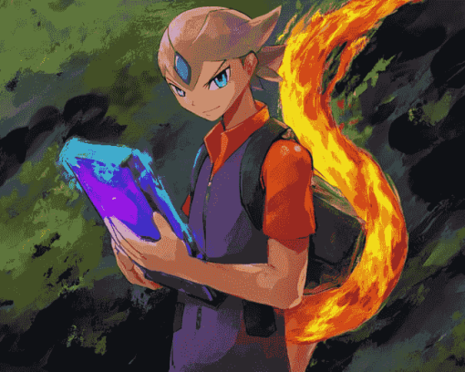 Pokemon Violet Anime Diamond Painting