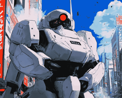 Police Patlabor Robot Anime Diamond Painting