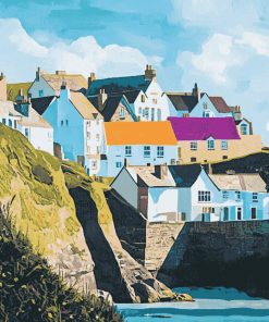 Port Isaac Coastal Scenery Diamond Painting