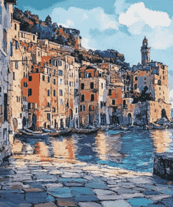 Porto Venere Cityscape Italy Diamond Painting