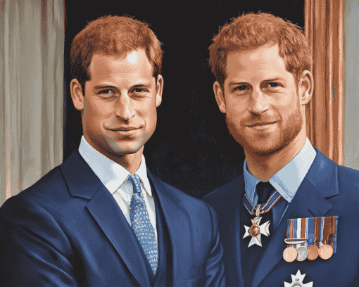 Prince William and Harry Famous Diamond Painting