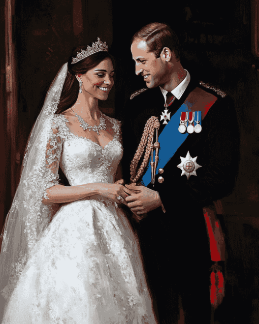 Prince William and Kate Diamond Painting