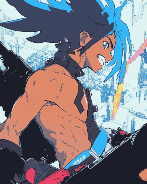 Promare Anime Galo Thymos Diamond Painting