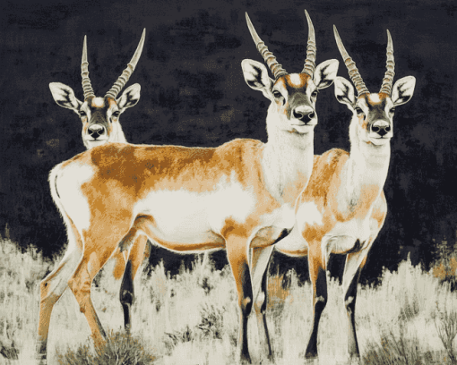 Pronghorn Wildlife Diamond Painting