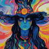 Psychedelic Witch Art Diamond Painting