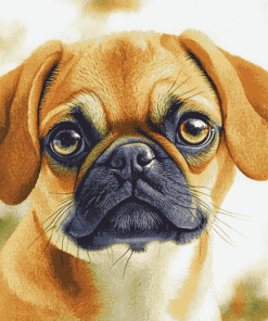 Puggle Puppy Diamond Painting