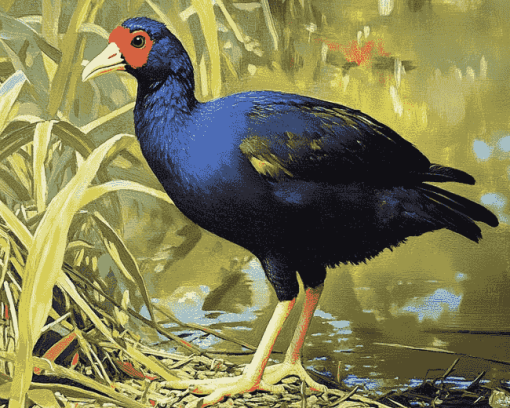 Pukeko Bird Artistry Diamond Painting