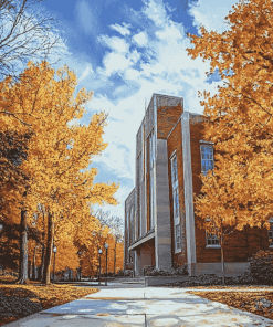 Purdue University Autumn Scenery Diamond Painting