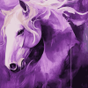 Purple Abstract Horse Diamond Painting