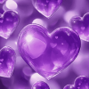 Purple Hearts Diamond Painting