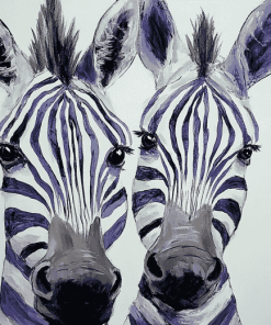 Purple Zebra Diamond Painting