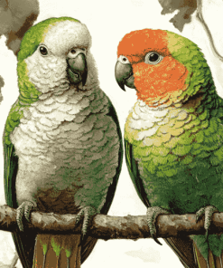 Quaker Parrot Birds Diamond Painting