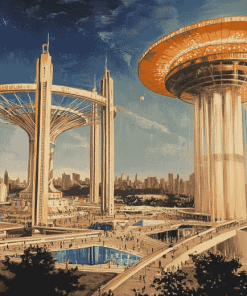 Queens Worlds Fair Monuments Diamond Painting