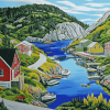 Quidi Vidi River Landscape Diamond Painting