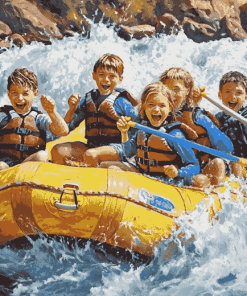 Rafting Adventure for Kids Diamond Painting