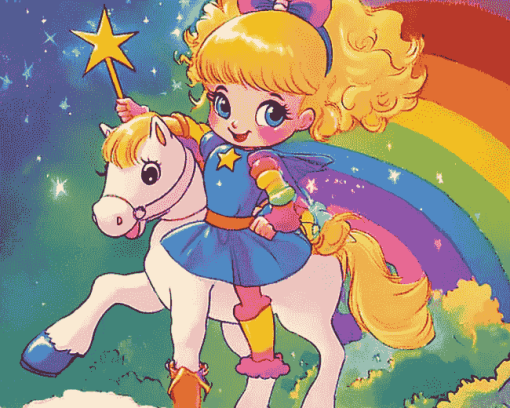 Rainbow Brite Cartoon Diamond Painting