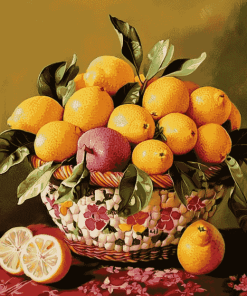 Rangpur Lemon Fruit Basket Diamond Painting