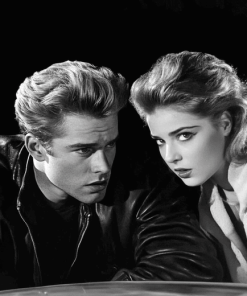 Rebel Without A Cause Monochrome Diamond Painting