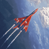 Red Arrows Vulcan Jets Diamond Painting