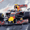 Red Bull F1 Race Car Diamond Painting