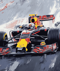 Red Bull F1 Race Car Diamond Painting