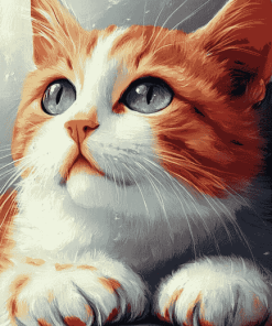 Red Cat Diamond Painting