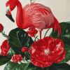 Red Flamingo Diamond Painting