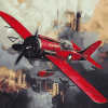 Red Fokkerdi Aircraft Diamond Painting