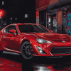 Red Scion Sports Car Diamond Painting